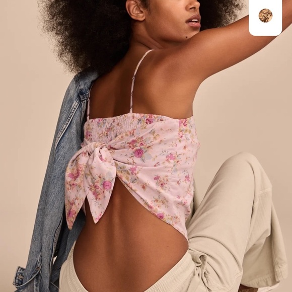 Lucky Brand Hanky Hem Scarf Top - Picture 2 of 6